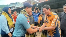Wabup Raja Bayu Sambut Danlanudal Matak (dok/photo)