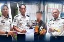Petugas Lapas Kelas IIA Tembilahan memeriksa titipan makanan dari pengunjung dan menemukan 2 unit handphone beserta 2 kepala charger dan 2 kabel charger yang disembunyikan di dalam bungkusan lauk, Senin (13/7/2026). F/Istimewa