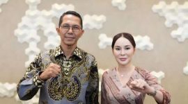 Kepala BP BATAM Amsakar Achmad dan Wakil Kepala BP BATAM Liclaudia chandra. F/ dok BP BATAM