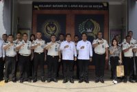 Rombongan Deputi Kemenhumkam Kunjungi Lapas Kelas II A Batam (ket.photo)