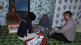 Kapolres Anambas dan Petugas Kesehatan (ket.photo)
