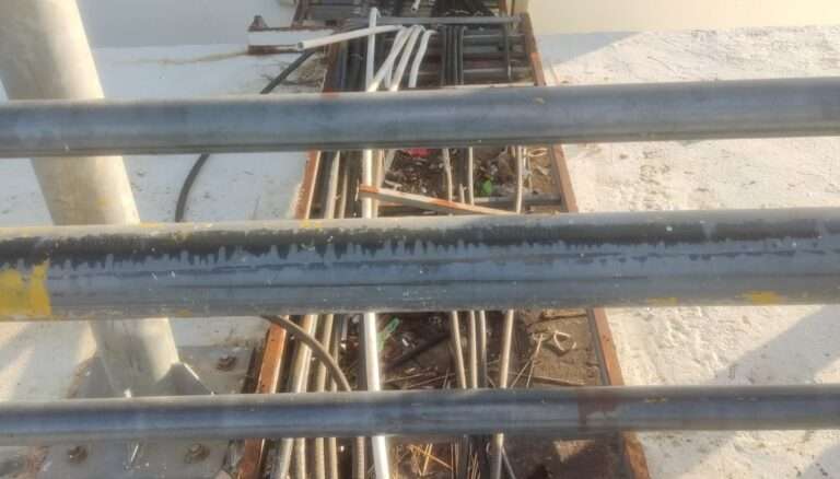 aksi vandalisme berupa pemotongan kabel lampu sorot di kawasan Jembatan Barelang. F/ dok BP BATAM