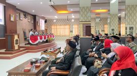 Bupati, Wakil Bupati dan DPRD Anambas Nobar Detik-Detik Proklamasi dari Istana Negara. F/SILVI