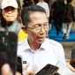 Wali Kota Batam, Amsakar Achmad, memberi keterangan kepada awak media usai menghadiri konferensi pers di Gedung Lancang Kuning Polda Kepri, Selasa (1/9/2026). 