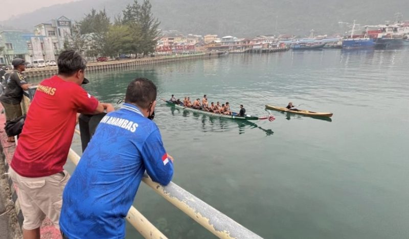 Ketua KONI Anambas Tinjau Latihan Cabor Dayung (dok/photo)