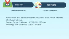 Informasi Gangguan PLN Batam (dok/photo)