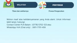 Informasi Gangguan PLN Batam (dok/photo)