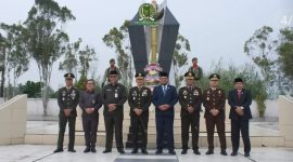 Ketua DPRD Inhil Ikut Upacara Ziarah Nasional HUT  Ke-81 TNI (ket/photo)
