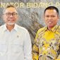 Keterangan Foto : Waketum DPP Pro Jurnalismedia Siber (PJS), Ady Indra Pawennari menemui Menko Bidang Pangan, Zulkifli Hasan di ruang kerjanya, Rabu (14/10/2026).