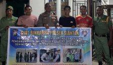 Polsek Siantan Hidupkan Satkamling Jelang Pilkades Serentak (ket/photo)