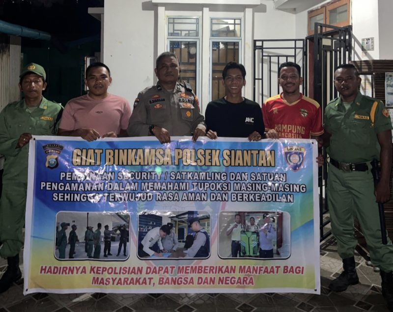 Polsek Siantan Hidupkan Satkamling Jelang Pilkades Serentak (ket/photo)