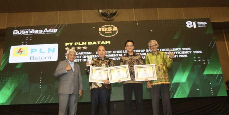 PLN Batam Raih Tiga Penghargaan IQSA Awards 2026 (ket/photo)