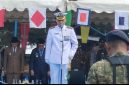 Upacara HUT TNI Ke-81  di Tarempa (ket/photo)