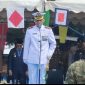 Upacara HUT TNI Ke-81  di Tarempa (ket/photo)