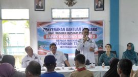 Kelurahan Tarempa Terima Bantuan Sembako Presiden (ket/photo)
