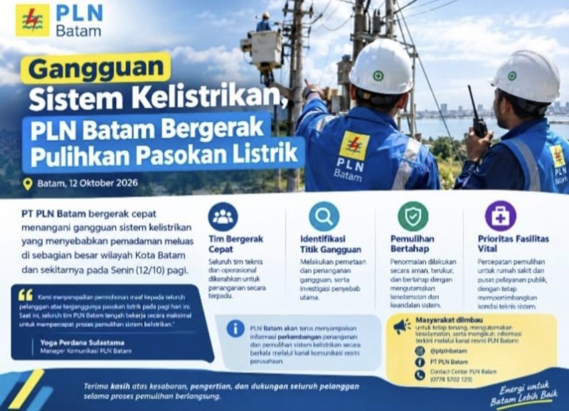 Petugas PLN Batam (photo/Ilustrasi)